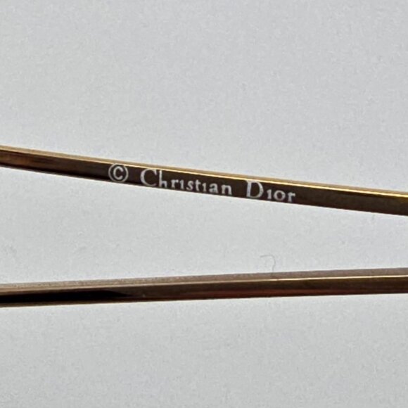 Christian Dior 2857 41 Gold Tortoise Oval Eyeglasses Frame Italy 56-16-130 main image 6